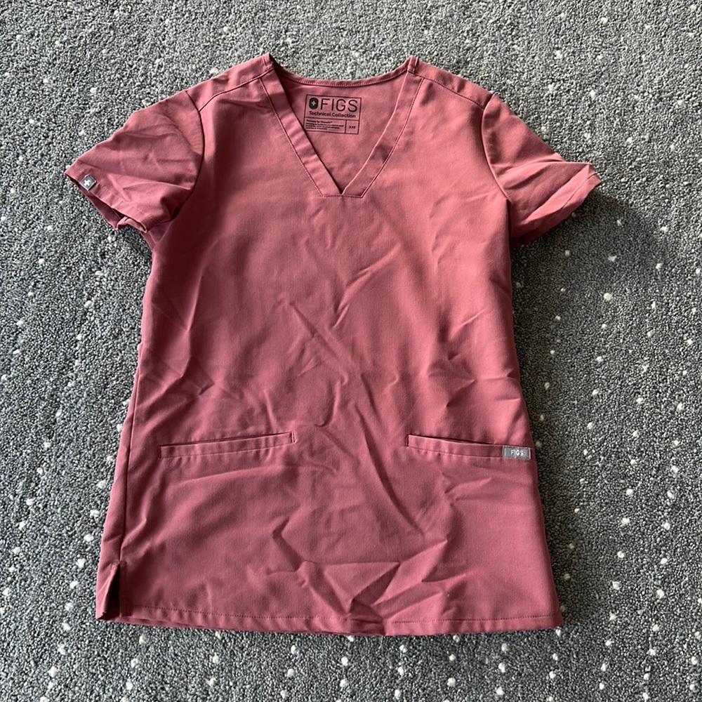 Figs 3 pocket top XXS